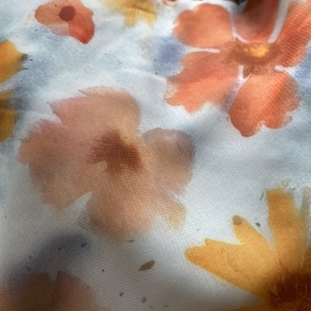 By Anthropologie Sleeveless Asymmetric Ruffled Midi Dress size XL new nwt yellow - Picture 5 of 6